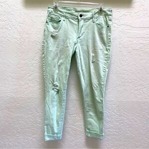 Old Navy Rockstar Women's Size 8 Blue Skinny Distressed Light Wash Stretch Jean